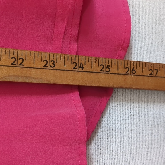 Max Studio Women's 100% Silk Sleeveless Blouse in Hot Pink Size XS - Picture 10 of 11